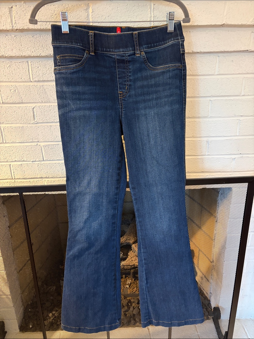 SPANX Women's Flare Jeans in Dark Blue Denim